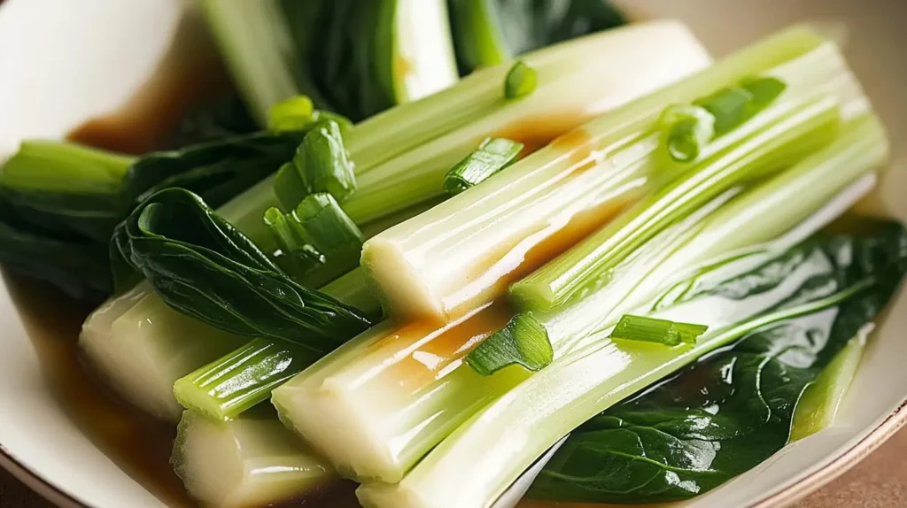 celery bok choy spinach recipe